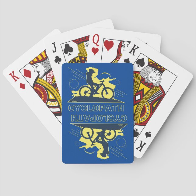 Baralho Ideia engraçada de presente de bicicleta de montan (Verso)