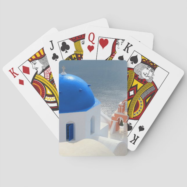 Baralho Igreja Santorini no Sol da Tarde (Verso)