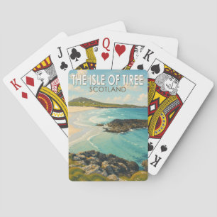 Baralho Ilha de Tiree Escócia Ilustração Arte Viagem