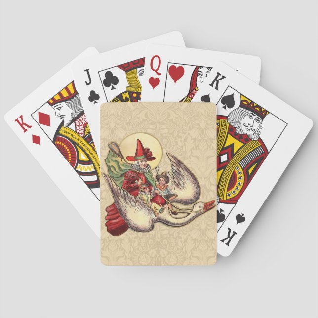 Baralho Ilustração Anterior de Filho de Ganso-Mãe (Verso)