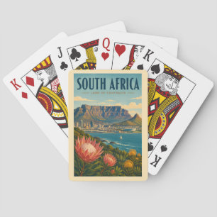 Baralho Ilustração da Montanha da Mesa na África do Sul Vi