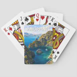 Baralho Ilustração das Filipinas Viagem Arte Vintage
