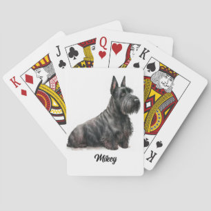 Baralho Ilustração de Cachorro Cute - Scottish Terrier