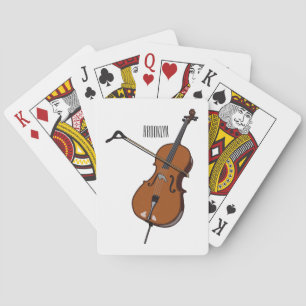 Baralho Ilustração de desenho animado Cello