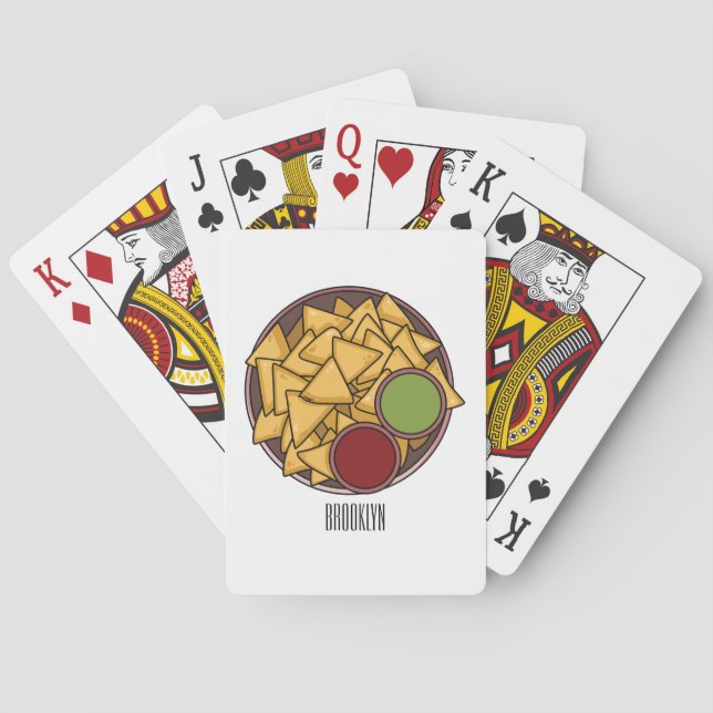 Baralho Ilustração de desenho de Nachos (Verso)