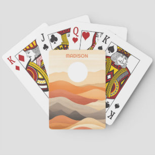 Baralho Ilustração de Paisagem de Abstrato de Nome Persona