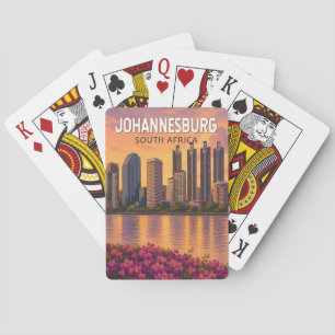 Baralho Ilustração de viagem de arte de Joanesburgo África