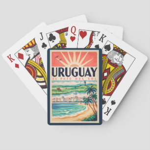 Baralho Ilustração de Viagem de Arte Vintage da Cultura do