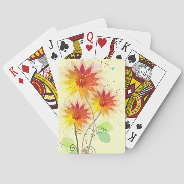 Baralho Ilustração Floral Moderna (Verso)