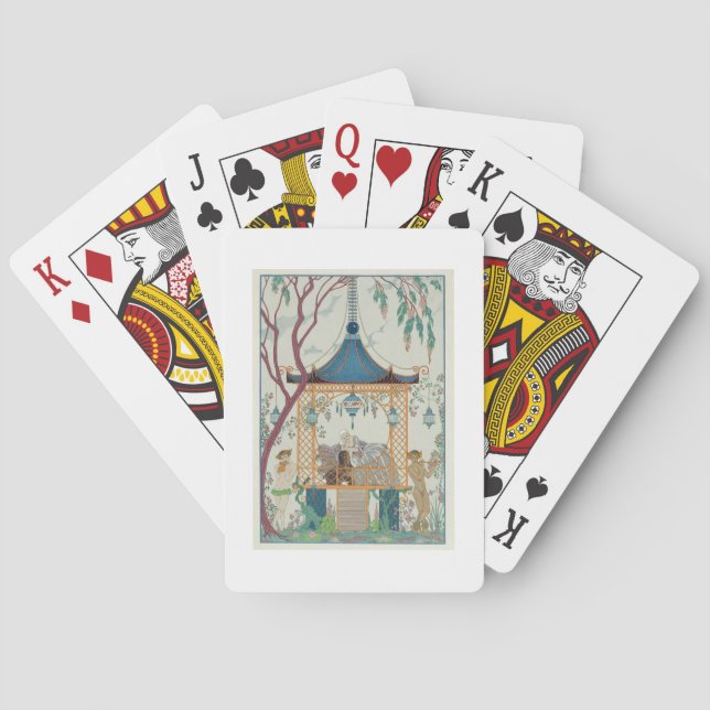 Baralho Ilustração para "Fetes Galantes" por Paul Verlaine (Verso)