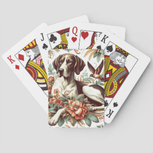 Baralho Ilustração Vintage Braque Français