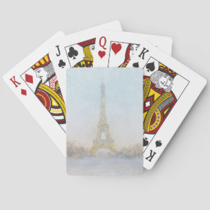 Baralho Imagem da aguarela de Eiffel Towe