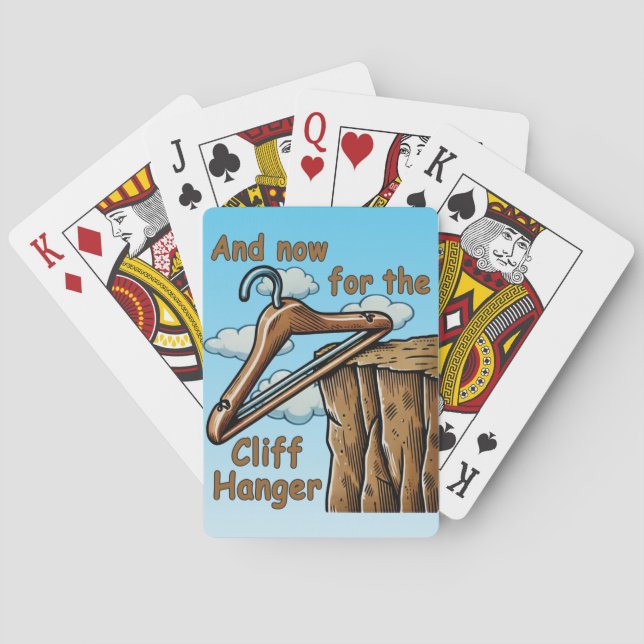Baralho Imagem divertida de Cliff Hanger com Reprodução de (Verso)