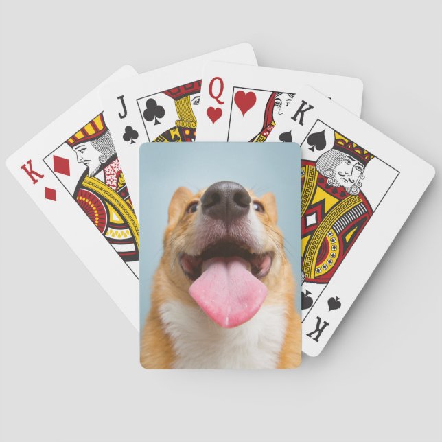 Baralho Imagens Getty | Corgi muito feliz (Verso)