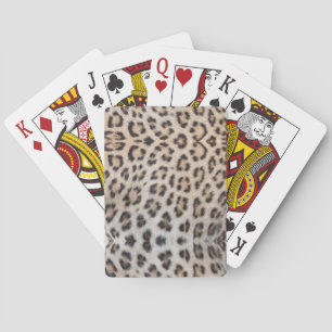 Baralho Impressão animal sobre pele de na moda-leopardo-El
