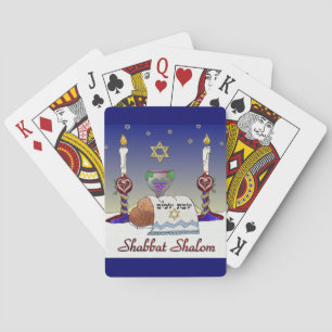 Baralho Impressão Artística Judaica Shabat Shalom