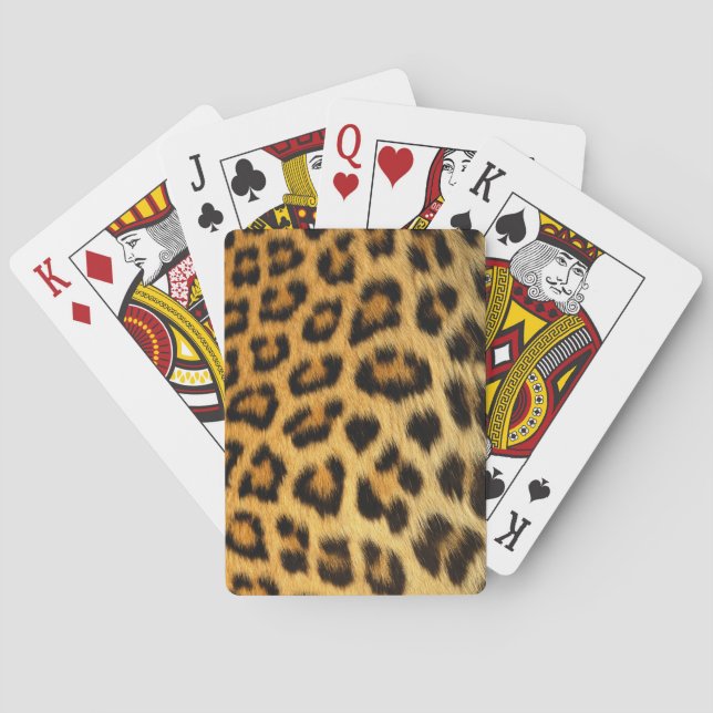 Baralho Impressão de peles de leopardo (Verso)