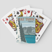 Impressão do Lago Tahoe Play Cards