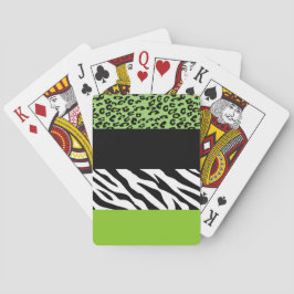 Baralho Impressão Leopardo, Impressão Zebra, Impressão Ani