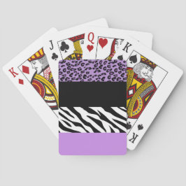 Baralho Impressão Leopardo, Impressão Zebra, Impressão Ani
