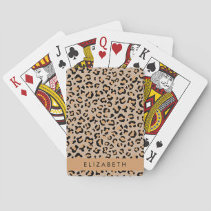 Baralho Impressão Leopardo, Manchas, Leopardo Marrom, Seu