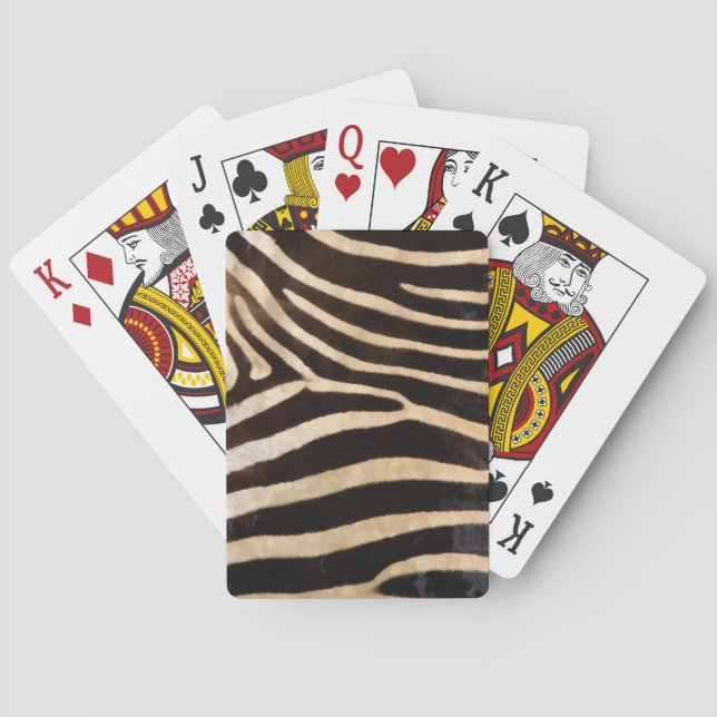Baralho Impressão zebra de cartas de jogar (Verso)