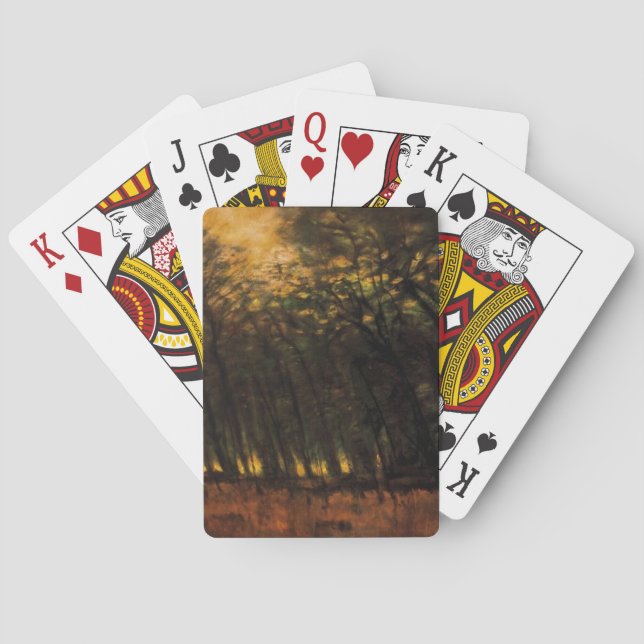 Baralho Incêndios na Floresta (por Laszlo Mednyanszky) (Verso)