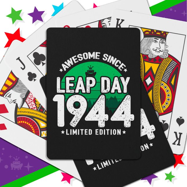 Baralho Incrível Desde 1944 Dia do Ano Leap Fev 29 Anivers (Criador carregado)