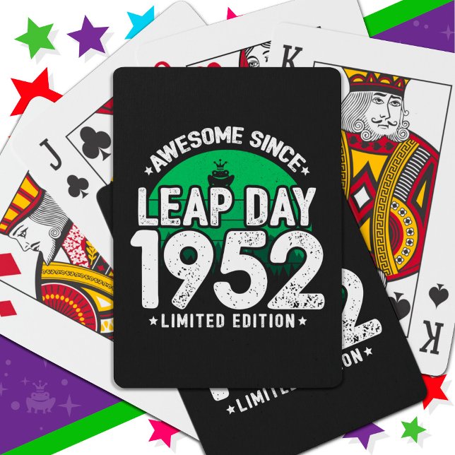 Baralho Incrível Desde 1952 Dia do Ano Leap Fev 29 Anivers (Criador carregado)