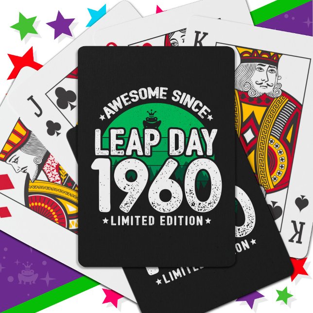 Baralho Incrível Desde 1960 Dia do Ano Leap Fev 29 Anivers (Criador carregado)