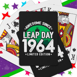 Baralho Incrível Desde 1964 Dia do Ano Leap Fev 29 Anivers
