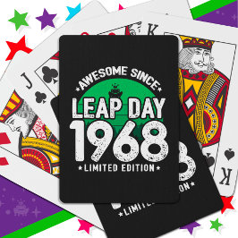 Baralho Incrível Desde 1968 Dia do Ano Leap Fev 29 Anivers