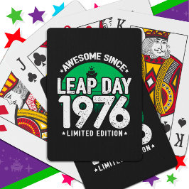 Baralho Incrível Desde 1976 Dia do Ano Leap Fev 29 Anivers