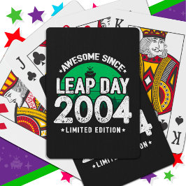 Baralho Incrível Desde 2004 Dia do Ano Leap Fev 29 Anivers