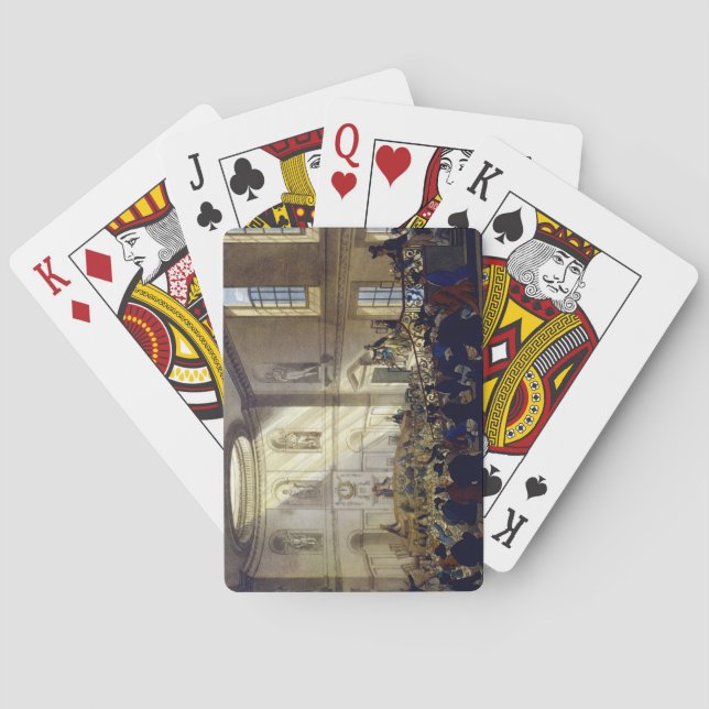 Baralho India House, The Sale Room, do Micr de Ackermann (Verso)