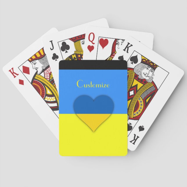 Baralho Indicador da Ucrânia Blue Yellow Thunder_Cove  (Verso)