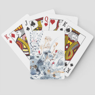 Baralho Indigo & Ochre - Flores de Aquarela