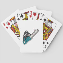 Baralho Individuell gestaltete Spielkarten mit Kettensägen