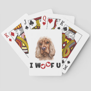 Baralho Inglês Cocker Spaniel Dog Eu Te Amo