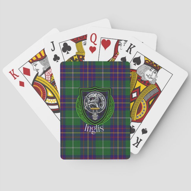 Baralho Inglis Scottish Clan Tartan & Crest (Verso)