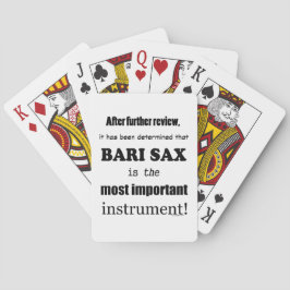 Baralho Instrumento mais importante de Bari Sax