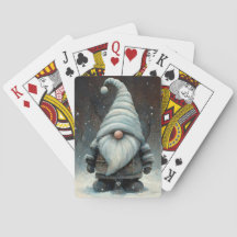 Inverno Gnomo em uma Floresta de Neve