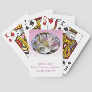 Baralho Irmãs que tocam canasta unem o lossom da maçã