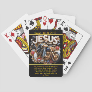Baralho Isaiah 40:31 Corrida da Arte Faith AI