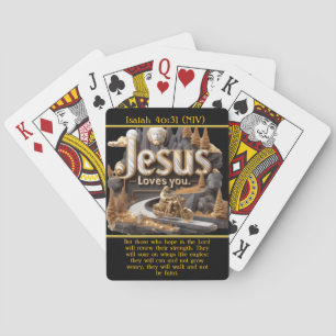 Baralho Isaiah 40:31 Levante-se com Jesus
