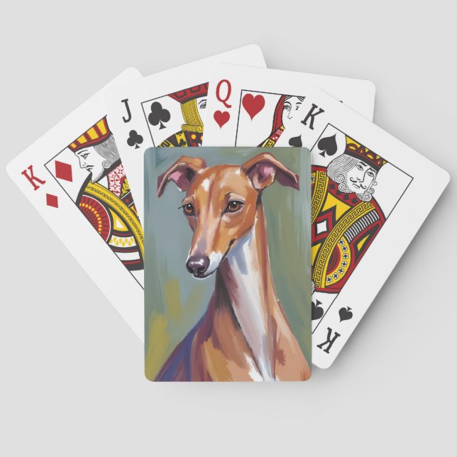 Baralho Italian Greyhound | Dog Painting Pet (Verso)