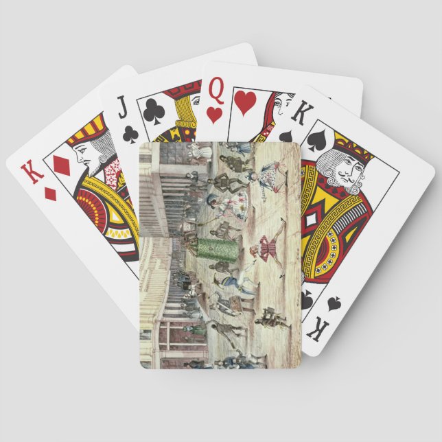 Baralho Jack no verde, celebrações do primeiro de Maio do (Verso)