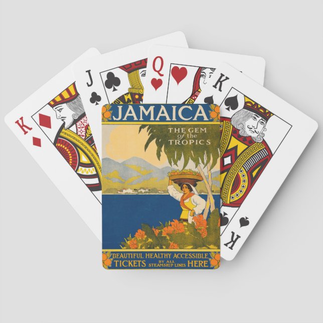 Baralho Jamaica, a joia dos trópicos (Verso)