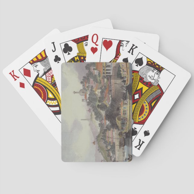 Baralho Jardim do palácio imperial, Peking, 'de China (Verso)