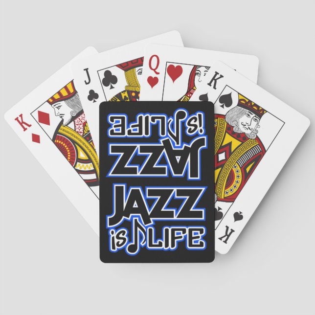 Baralho JAZZ É um jogo de cartas LIFE (Verso)